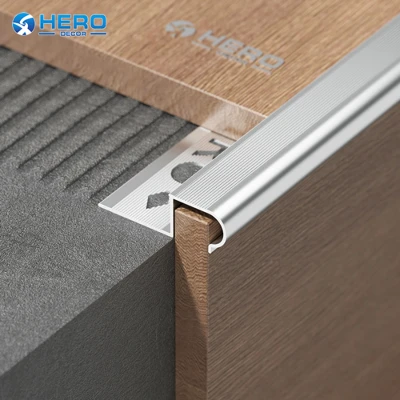HERO-HM-P-318 aluminum stair nosing category HERO-HM-P-318 aluminum stair nosing category